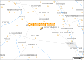 map of Chervona Stinka