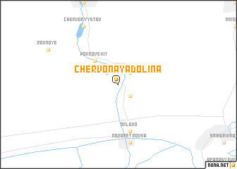 map of Chervonaya Dolina