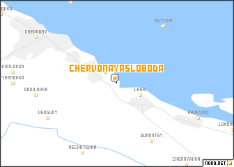 map of Chervonaya Sloboda