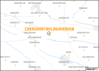 map of Chervonaya Vladimirovka