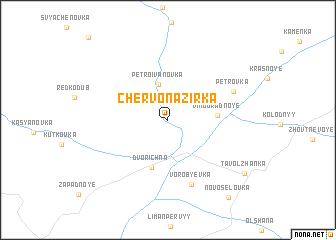 map of Chervona-Zirka