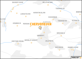 map of Chervonevka