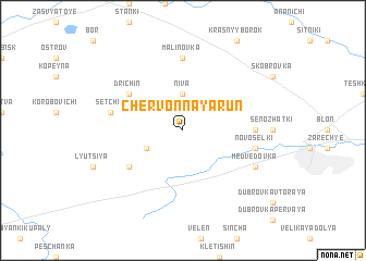 map of Chervonnaya Runʼ