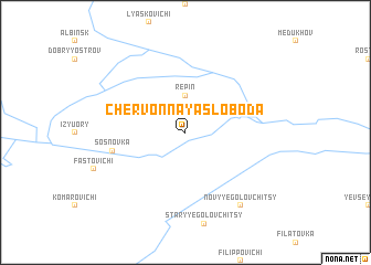 map of Chervonnaya Sloboda