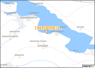 map of Chervonnoye