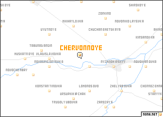 map of Chervonnoye