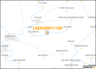 map of Chervonnyy Yar