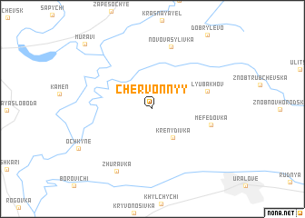 map of Chervonnyy