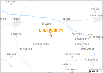 map of Chervonnyy