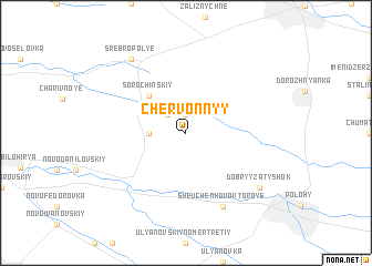 map of Chervonnyy