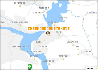 map of Chervonoarmeyskoye