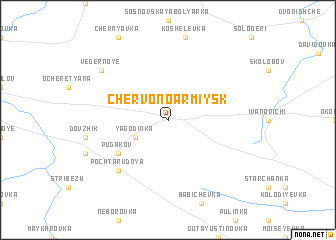 map of Chervonoarmiys\