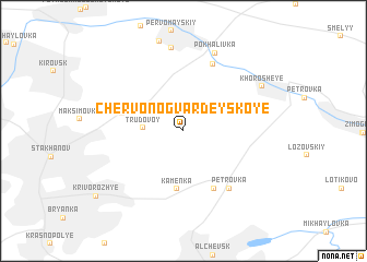 map of Chervonogvardeyskoye