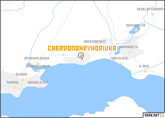 map of Chervonohryhorivka