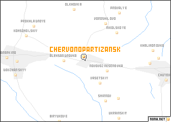 map of Chervonopartizansk