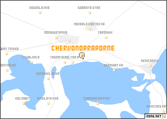 map of Chervonopraporne