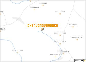 map of Chervonovershka