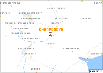 map of Chervonoye