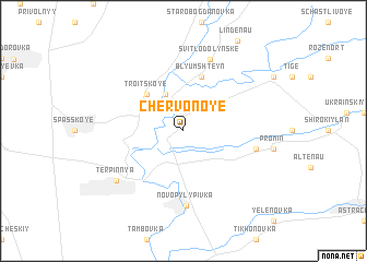map of Chervonoye