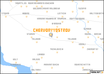 map of Chervonyy Ostrov