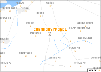 map of Chervonyy Podol