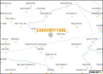 map of Chervonyy Sad