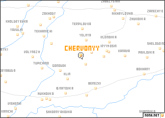 map of Chervonyy