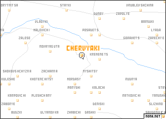 map of Chervyaki