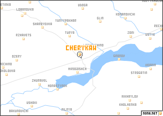 map of Cherykaw