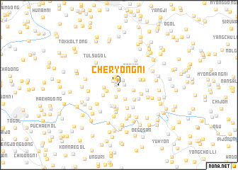 map of Cheryŏng-ni