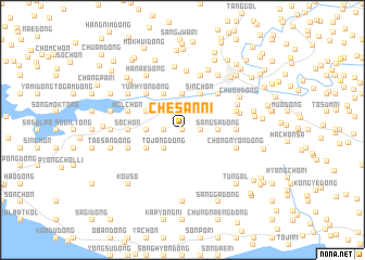 map of Chesan-ni