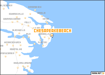 map of Chesapeake Beach