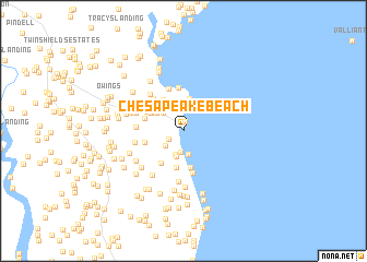 map of Chesapeake Beach