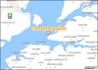 map of Chesapeake Haven