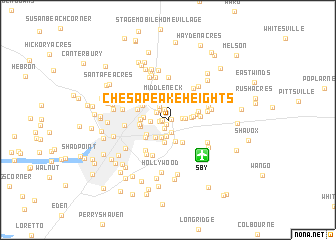 map of Chesapeake Heights