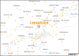 map of Chesapeake