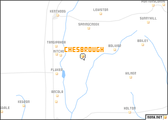 map of Chesbrough