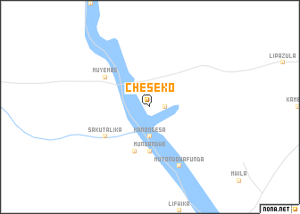 map of Cheseko