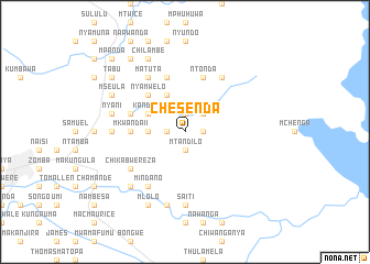 map of Chesenda