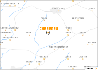 map of Cheşereu