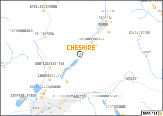 map of Cheshire