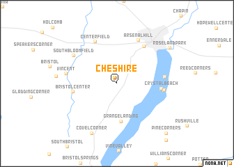 map of Cheshire