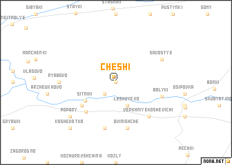 map of Cheshi