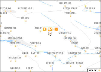 map of Cheshki