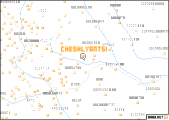 map of Cheshlyantsi