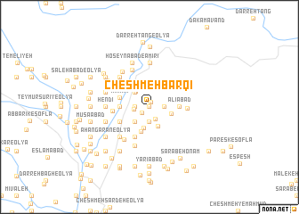 map of Cheshmeh Barqī