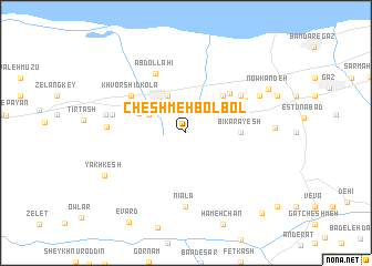 map of Cheshmeh Bolbol