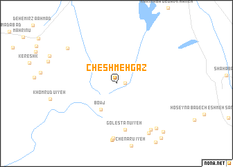 map of Cheshmeh Gaz