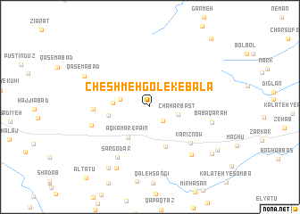 map of Cheshmeh Golek-e Bālā