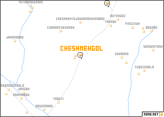 map of Cheshmeh Gol